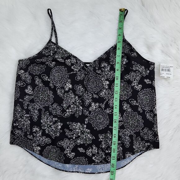 Veronica Beard -203 Floral Pure Silk Tank Cami Top Adjustable Spaghetti Straps 8 - Picture 7 of 7